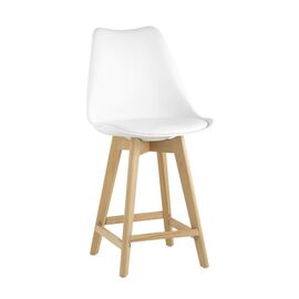 Стул полубарный FRANKFURT белый | Интернет магазин мебели и декора LifeDekor