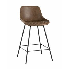Стул полубарный TEXAS экокожа коричневый | Интернет магазин мебели и декора LifeDekor