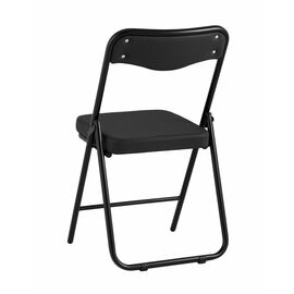 Складной стул Джонни экокожа серый каркас металлик | Интернет магазин мебели и декора LifeDekor