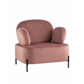 Кресло Кэнди с подлокотниками велюр пыльно-розовый | Интернет магазин мебели и декора LifeDekor