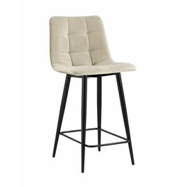 Стул полубарный Джанго велюр бежевый высота сиденья 60 см | Интернет магазин мебели и декора LifeDekor