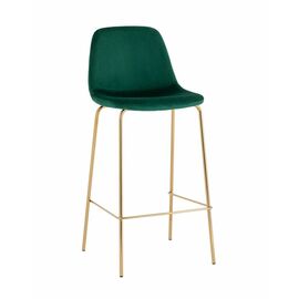 Стул барный Валенсия SN велюр зеленый золотые ножки | Интернет магазин мебели и декора LifeDekor