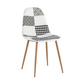 Стул Валенсия SN пэчворк черно-белый | Интернет магазин мебели и декора LifeDekor