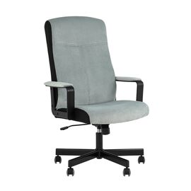 Кресло руководителя TopChairs ST-DOMINGO серо-голубой | Интернет магазин мебели и декора LifeDekor