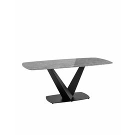 Стол обеденный Аврора 180*90 керамика черная | Интернет магазин мебели и декора LifeDekor