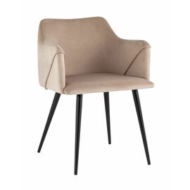 Стул с подлокотниками Джоэл велюр бежевый | Интернет магазин мебели и декора LifeDekor