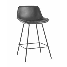 Стул полубарный Деймон экокожа черный | Интернет магазин мебели и декора LifeDekor