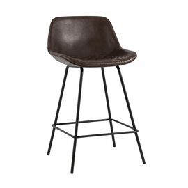 Стул полубарный Деймон экокожа коричневый | Интернет магазин мебели и декора LifeDekor