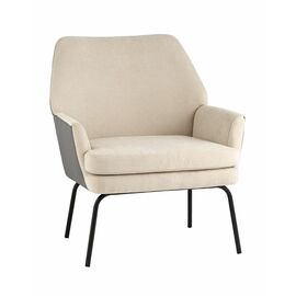 Кресло Харви бежевый с серой экокожей | Интернет магазин мебели и декора LifeDekor