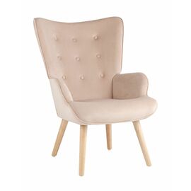 Кресло Хью велюр бежевый | Интернет магазин мебели и декора LifeDekor