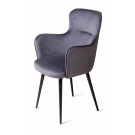 Стул King, поворотный на 90 градусов, функция возврата, антишум, бархат серый 27 | Интернет магазин мебели и декора LifeDekor