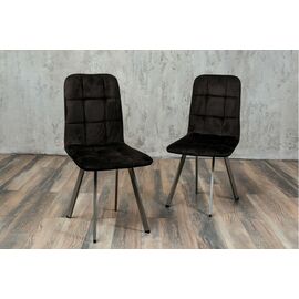 Стул мягкий SHADO Соната профиль черный велюр, каркас бриллант | Интернет магазин мебели и декора LifeDekor