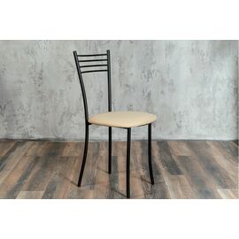 Стул для кухни SHADO Хлоя бежевый, каркас черный | Интернет магазин мебели и декора LifeDekor