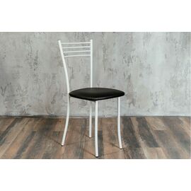 Стул для кухни SHADO Хлоя черный, каркас белый | Интернет магазин мебели и декора LifeDekor