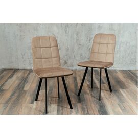 Стул мягкий SHADO Соната профиль бежевый велюр, черный каркас | Интернет магазин мебели и декора LifeDekor