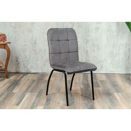 Кухонный стул SHADO София серый велюр, каркас черный | Интернет магазин мебели и декора LifeDekor