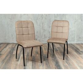 Кухонный стул SHADO София бежевый велюр, каркас черный | Интернет магазин мебели и декора LifeDekor