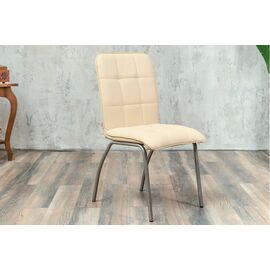 Кухонный стул SHADO София бежевый экокожа, каркас бриллиант | Интернет магазин мебели и декора LifeDekor