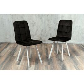 Стул мягкий SHADO Соната профиль черный велюр, белый каркас | Интернет магазин мебели и декора LifeDekor