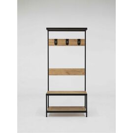 Вешало ГРАНЖ-1, Дуб Крафт Золотой / Черный | Интернет магазин мебели и декора LifeDekor