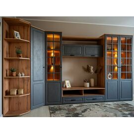 Гостиная «Лацио Сканди» угловая, Вотан/Сканди графит | Интернет магазин мебели и декора LifeDekor