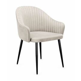 Стул DikLine 440 C103 крем, ножки черные | Интернет магазин мебели и декора LifeDekor