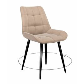 Стул DikLine 226 поворотный B03 BEIGE, ножки черные | Интернет магазин мебели и декора LifeDekor