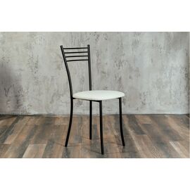 Стул для кухни SHADO Хлоя белый, каркас черный | Интернет магазин мебели и декора LifeDekor