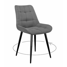 Стул DikLine 226 поворотный B22 GREY, ножки черные | Интернет магазин мебели и декора LifeDekor