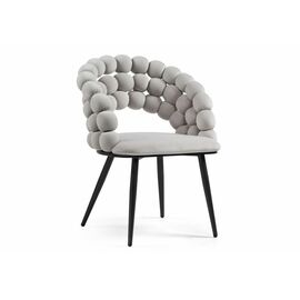 Стул на металлокаркасе Ball gray / black | Интернет магазин мебели и декора LifeDekor