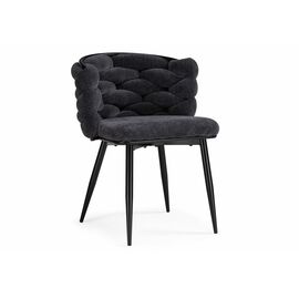 Стул на металлокаркасе Rendi gray-blue / black | Интернет магазин мебели и декора LifeDekor