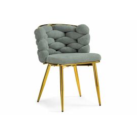 Стул на металлокаркасе Rendi light gray / gold | Интернет магазин мебели и декора LifeDekor