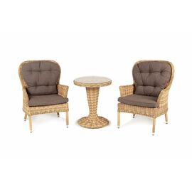 "Алиса" кофейный комплект из искусственного ротанга, цвет соломенный | Интернет магазин мебели и декора LifeDekor