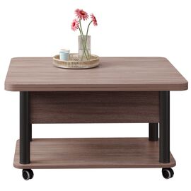 Стол-трансформер Дебют 3, Тёмный шимо/Ножки чёрные | Интернет магазин мебели и декора LifeDekor