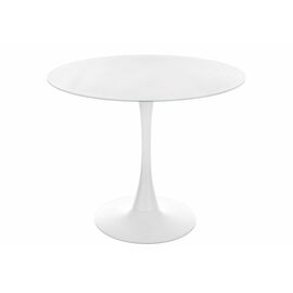 Стол стеклянный Tulip 90 super white glass | Интернет магазин мебели и декора LifeDekor