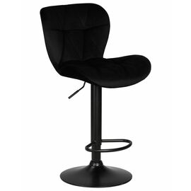 Стул барный DOBRIN BARNY BLACK, черный велюр (MJ9-101), Вариант: черный велюр (MJ9-101) | Интернет магазин мебели и декора LifeDekor