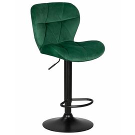 Стул барный DOBRIN BARNY BLACK, зеленый велюр (MJ9-88), Вариант: зеленый велюр (MJ9-88) | Интернет магазин мебели и декора LifeDekor