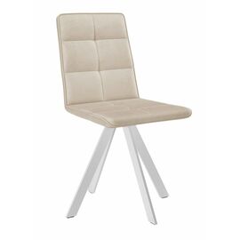 Стул DikLine 230 поворотный B03 BEIGE, ножки белые | Интернет магазин мебели и декора LifeDekor