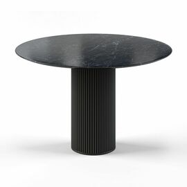Стол круглый Nolan 120, керамика глянцевая, черная | Интернет магазин мебели и декора LifeDekor
