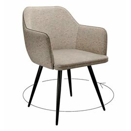 Стул DikLine 277 поворотный NS04 CREAM, ножки черные | Интернет магазин мебели и декора LifeDekor