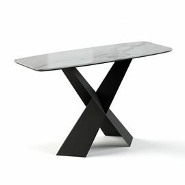 Консоль Tyler 130 керамика глянцевая, белая | Интернет магазин мебели и декора LifeDekor