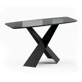 Консоль Tyler 130 керамика глянцевая, черная | Интернет магазин мебели и декора LifeDekor