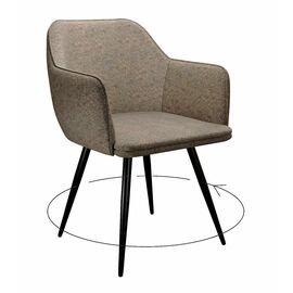 Стул DikLine 277 поворотный NS05 CAPPUCCINO, ножки черные | Интернет магазин мебели и декора LifeDekor