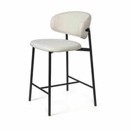 Стул полубарный Adele, ткань, светло-серый | Интернет магазин мебели и декора LifeDekor