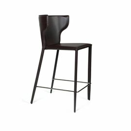 Стул полубарный Austin, кожа коричневый | Интернет магазин мебели и декора LifeDekor