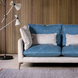 Brussels диван двухместный прямой, замша Breeze | Интернет магазин мебели и декора LifeDekor