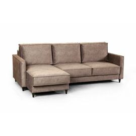 Keln диван-кровать с шезлонгом, велюр бежевый | Интернет магазин мебели и декора LifeDekor