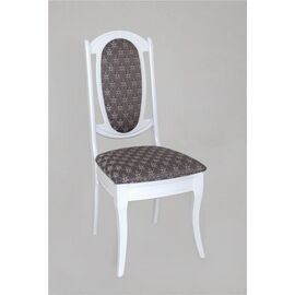 Стул "Королевский" (Белый/ткань Серая корона (Баскет 142/2)) | Интернет магазин мебели и декора LifeDekor