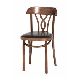 Стул Астра Восьмерка мягкий (темный тон, экокожа коричневая) | Интернет магазин мебели и декора LifeDekor