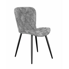 Стул DikLine 303 M13 светло-серый, ножки черные | Интернет магазин мебели и декора LifeDekor
